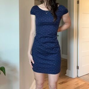vintage navy blue gap dress